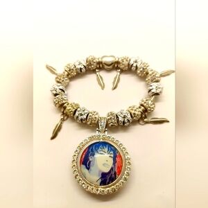 double sided Selena charm bracelet